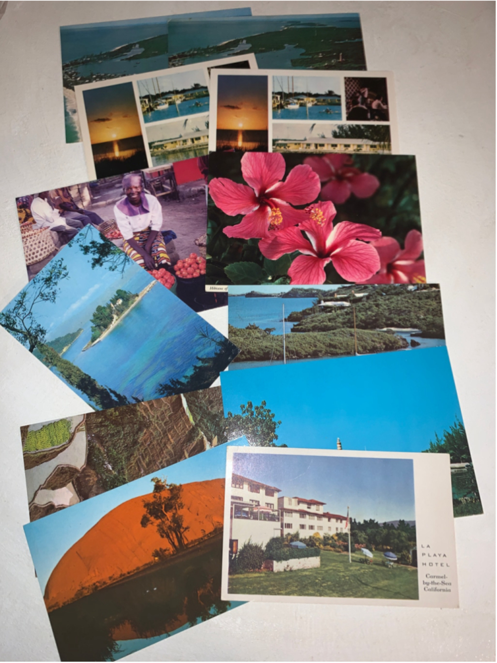 Vintage Assorted Postcard Collection Set Multi-color One Size